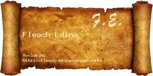 Flesch Edina névjegykártya